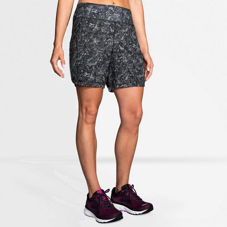 Brooks Chaser 7 Womens Running Shorts Ireland Grey (JNTI-60739)